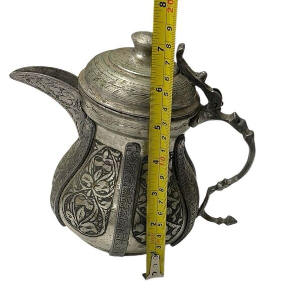 Antique Turkish Copper Milk Pitcher Tea Pot - Picture 7 of 7